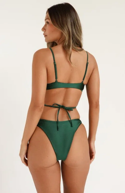 Dippin Daisys Elegance Bandeau Bikini Top In Green