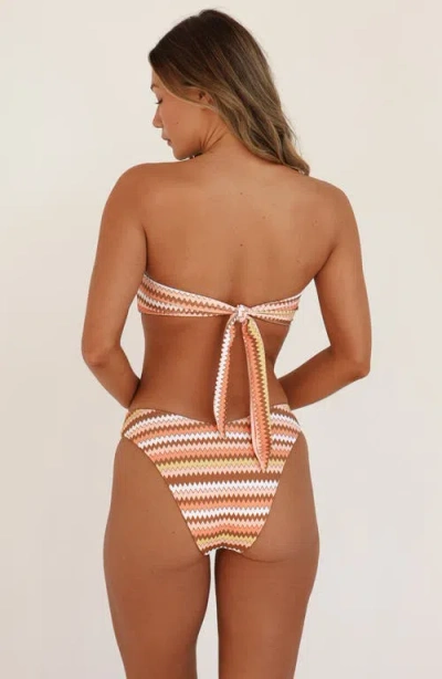 Dippin Daisys Polo Super Cheeky Bikini Bottom In Multi
