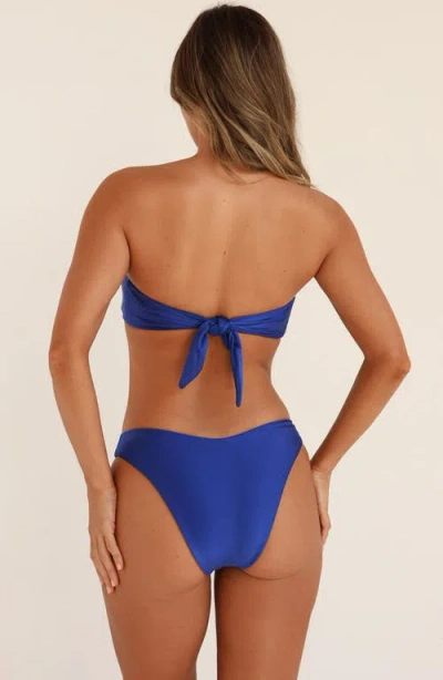 Dippin Daisys Polo Super Cheeky Bikini Bottom In Blue