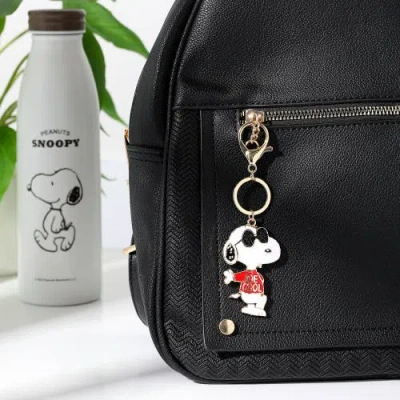 Peanuts Joe Cool Keychain, Gold-tone Enamel Bag Charm In Gold