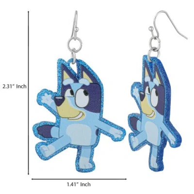 Bluey Lightweight Drop Earrings With Character Silhouettes In Multi