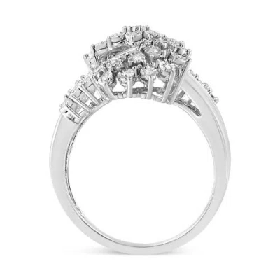 Haus Of Brilliance 10k White Gold 1/2 Cttw Diamond "s" Shaped Bypass Cocktail Ring In White