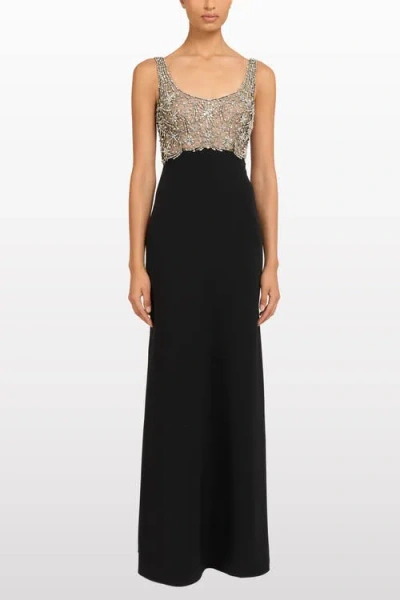Jenny Packham Reverie Embellished Maxi Dress In Black