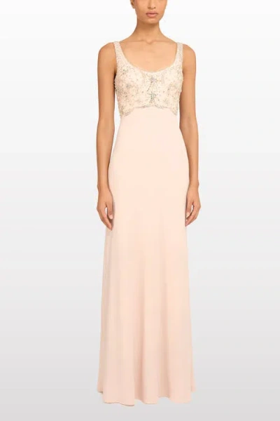 Jenny Packham Reverie Embellished Maxi Dress In Pink