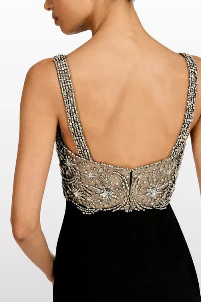 Jenny Packham Reverie Embellished Maxi Dress In Black