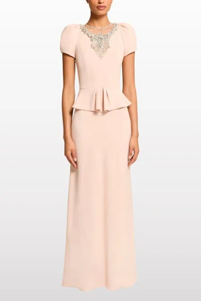 Jenny Packham Nocturne Maxi Dress In Pink