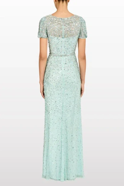 Jenny Packham Epoch Embellished Gown In Blue
