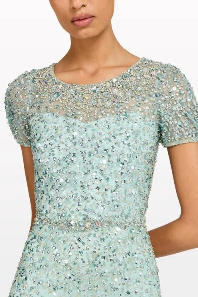 Jenny Packham Epoch Embellished Gown In Blue