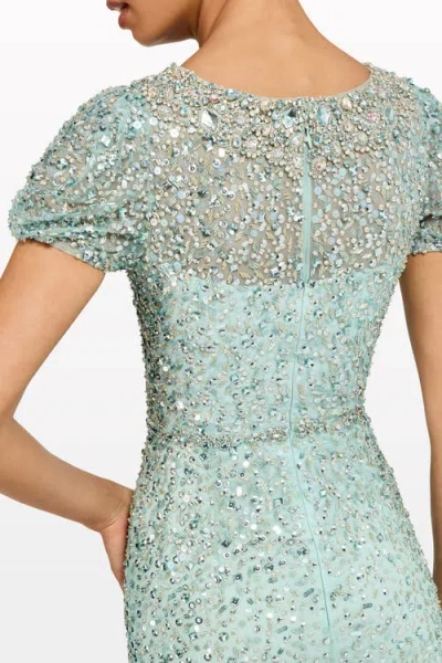 Jenny Packham Epoch Embellished Gown In Blue