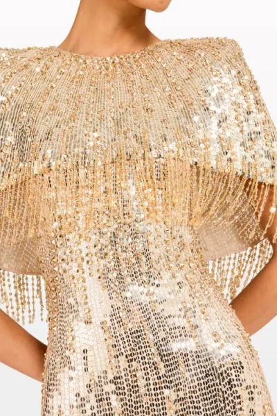 Jenny Packham Blake Sequin-embellished Maxi Dress In White