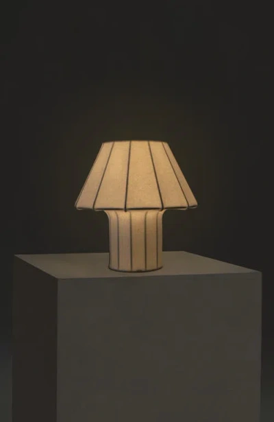 Brightech Celeste 12.6" Led Lightweight Table Lamp With Resin Fabric Shade, Bulb Included In White