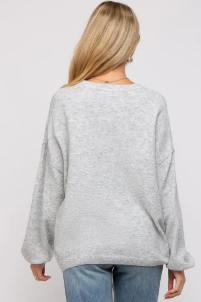 Pinkblush Basic Drop Shoulder Sweater In Multi