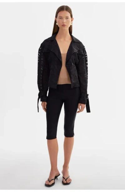 Lamarque Markeesa | Sheer Zebra Trench Jacket In Multi