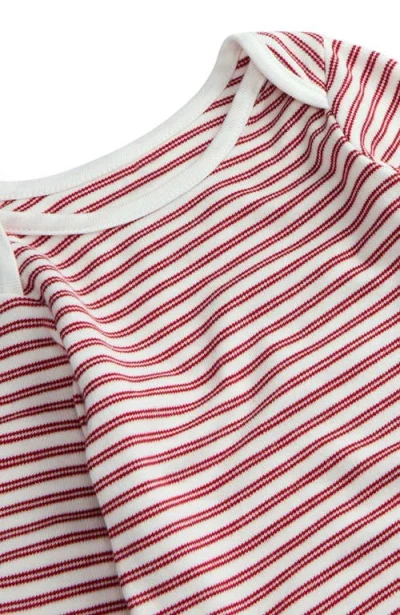 Mori Stripe Long Sleeve Bodysuit In Multi