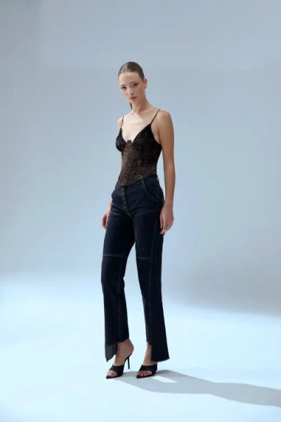 Pcfg Your *itch Bootcut Denim Pant In Black