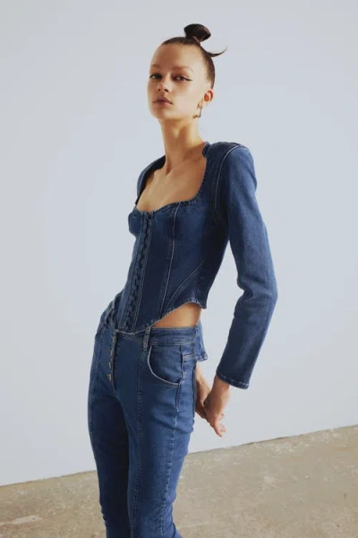 Pcfg Your *itch Skinny Denim Pant In Blue