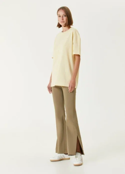 Pcfg Cotton Destroyed Logo Tee In Nude