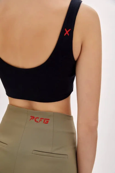 Pcfg Cotton Yoga Bra In Black