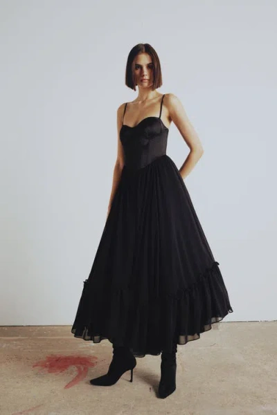 Pcfg Women's Your Itch Swan Dress - Jet Black