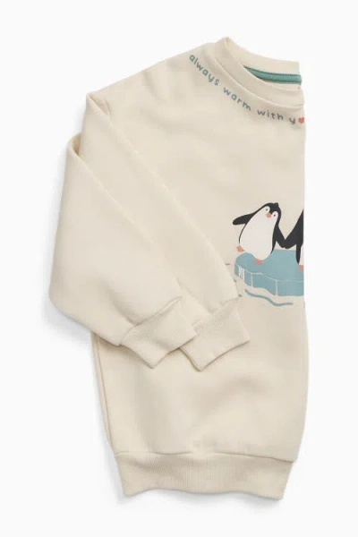 Mori Penguin Family Placement Sweatshirt In Pink
