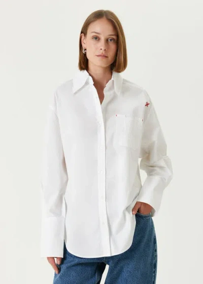 Pcfg Cotton Oversized Shirt In White