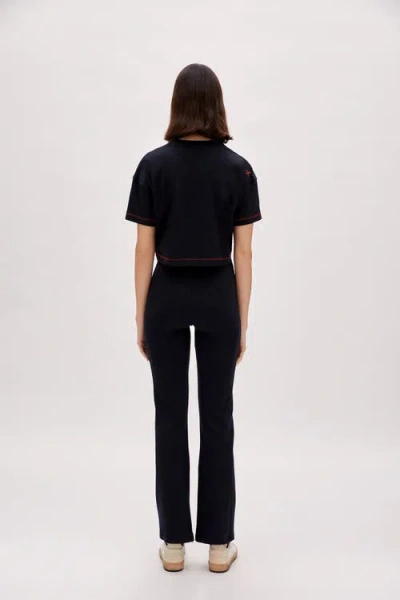 Pcfg Cotton Women Crop Tee In Black