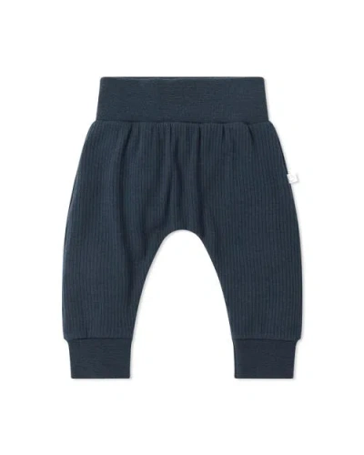 Mori Ribbed Comfy Joggers In Blue