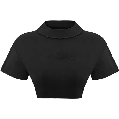 Pcfg Cotton Destroyed Crop Tee In Animal Print