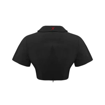 Pcfg Cotton Destroyed Crop Tee In Animal Print