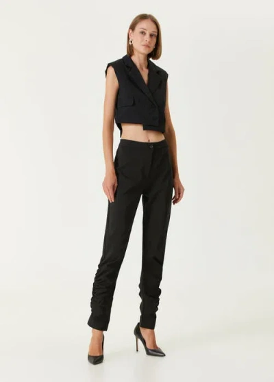 Pcfg Woven Crop Vest In Multi