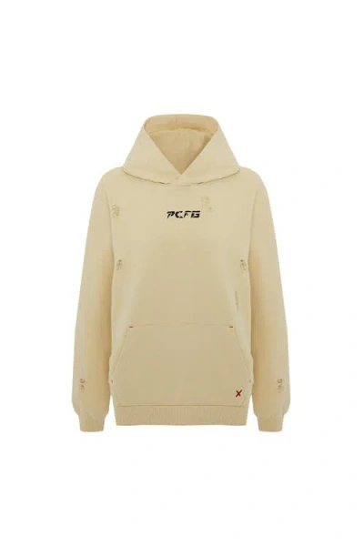 Pcfg Cotton Destroyed Hoodie In Multi