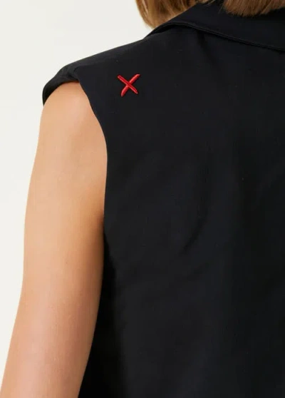 Pcfg Woven Crop Vest In Multi