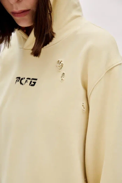Pcfg Cotton Destroyed Hoodie In Multi