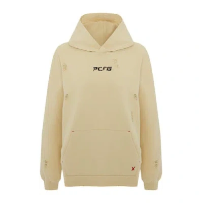 Pcfg Cotton Destroyed Hoodie In Multi