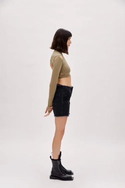 Pcfg Cotton Long Sleeve Crop Top In Multi