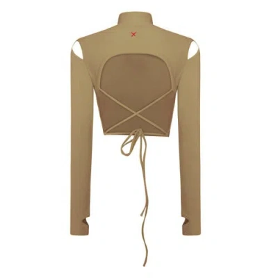 Pcfg Cotton Long Sleeve Crop Top In Multi