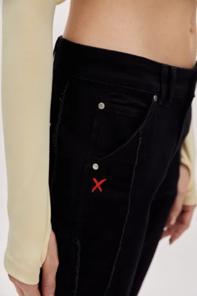 Pcfg Flare Denim Pant In Black