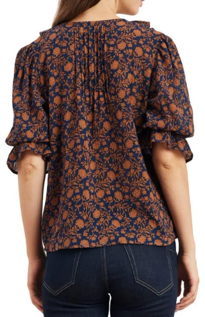 Paneros Clothing Chloe Cotton Ruffle Shirt In Multi