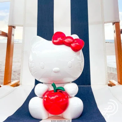 Leblon Delienne Hello Kitty With Apple Figurine In Multi