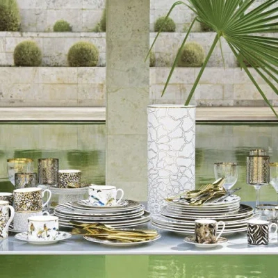 Cavalli Home Luxury Medium Vase In Multi