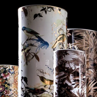 Cavalli Home Luxury Medium Vase In Multi