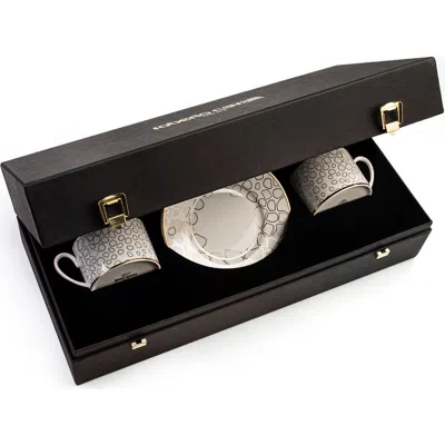 Cavalli Tea Cup & Saucer With Luxury Box In White