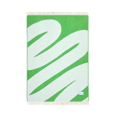 Maison Deux Swirl Blanket In Green