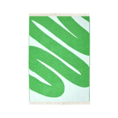 Maison Deux Swirl Blanket In Green