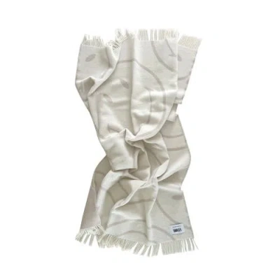 Maison Deux Smiley Blanket In White