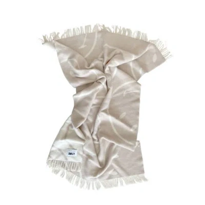 Maison Deux Smiley Blanket In White