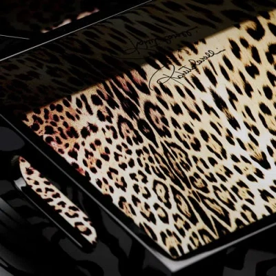 Cavalli Small Rectangular Tray In Black