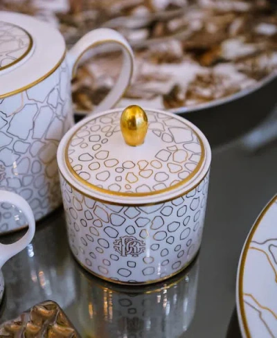 Cavalli Classic Sugar Pot In Blue