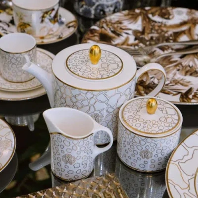 Cavalli Classic Tea And Coffee Pot In White