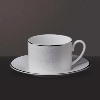 Cavalli Tea Cup & Saucer With Luxury Box In White